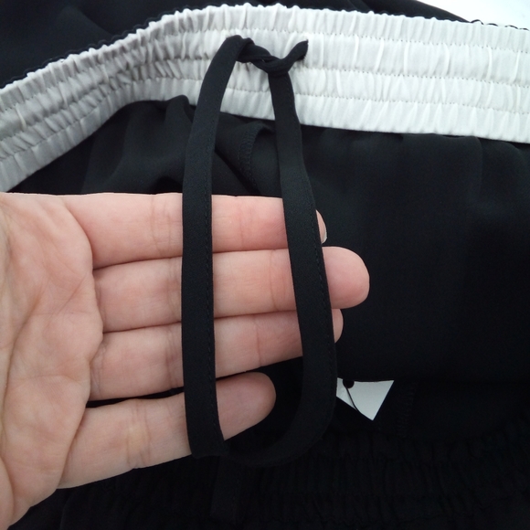 $235 NWT Theory Jesha 100% Silk Tuxedo Sheer Skinny Leg Drawstring Ankle Pants S - Picture 11 of 12